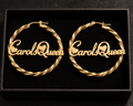 Carols Queen -Twisted Luxe Hoop Earrings (Gold Edition)
