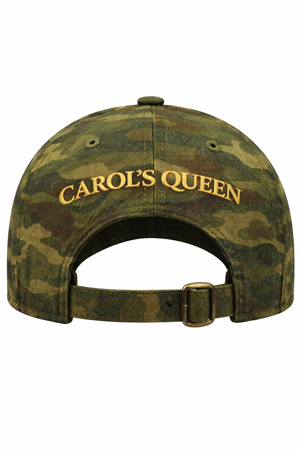 `Carol’s Queen – Camo Crown Collection  (GOLD Embroidery)