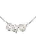 Carol’s Queen CQ x Heart in line Signature Necklace Simple.