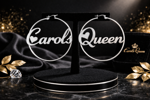 Carols Queen Heart Earrings (Medium)