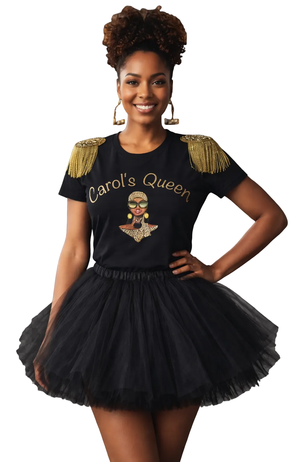 Carol’s Queen Signature Shoulder Fringe Tee