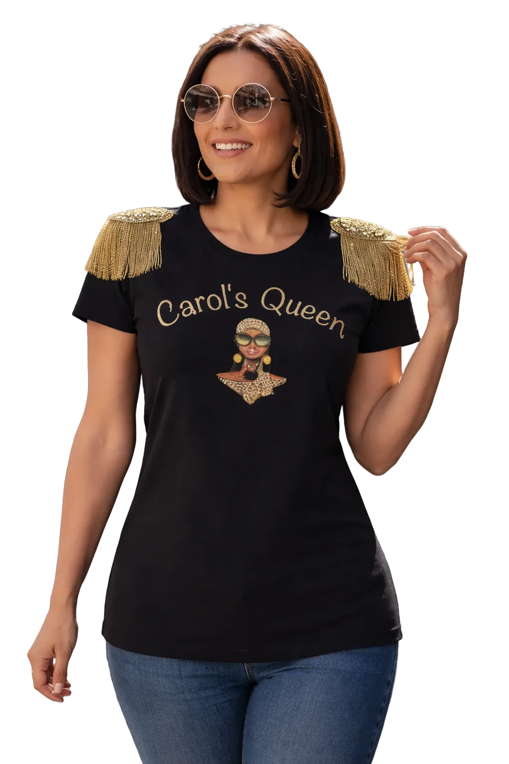 Carol’s Queen Signature Shoulder Fringe Tee